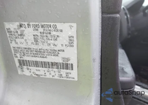 2011 Ford Escape Limited z USA, uszkodzony, nr VIN 1FMCU0EG0BKC42443